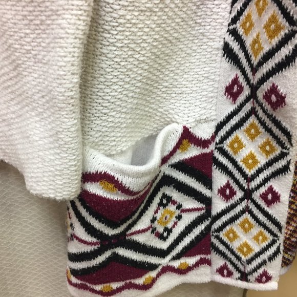 Old Navy Womens Cardigan Open Geometric Aztec Multicolored Size Small - Picture 5 of 9
